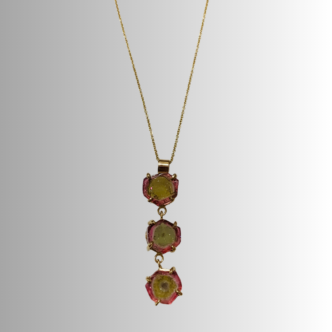 Watermelon Tourmaline Necklace