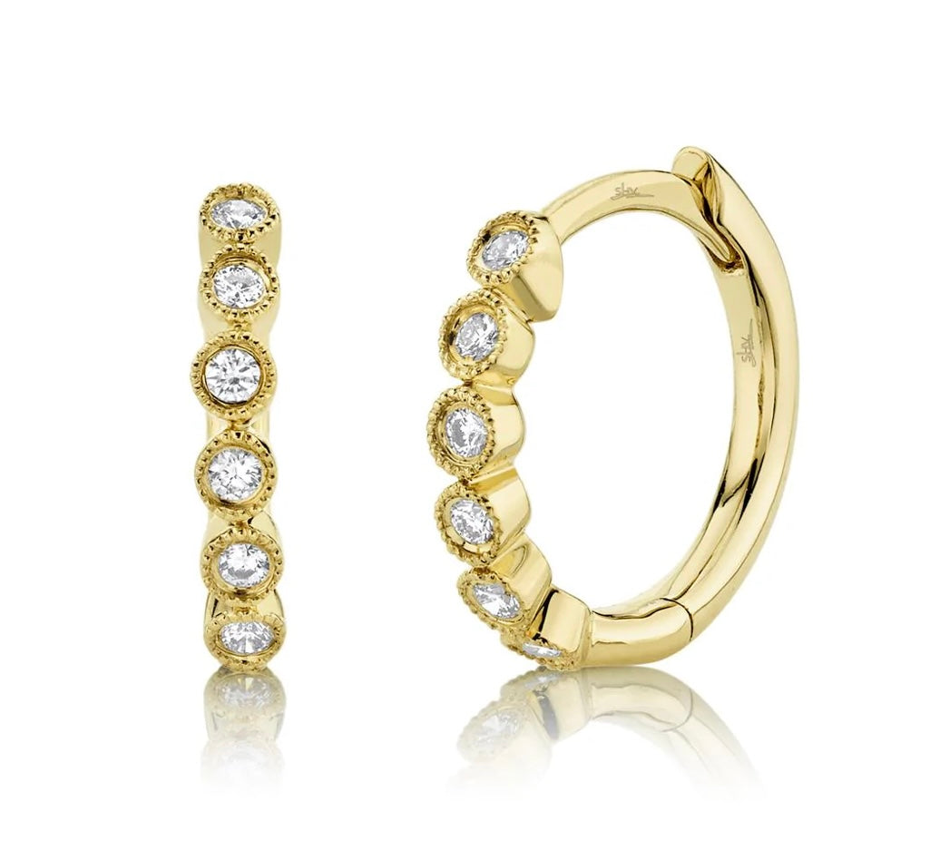 0.11CT DIAMOND HUGGIE EARRING
