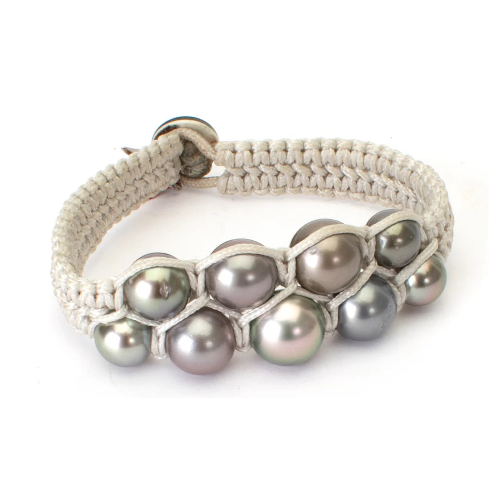 PEARL MACRAME BRACELET
