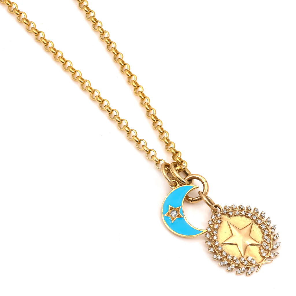 ENAMEL CHARM NECKLACE