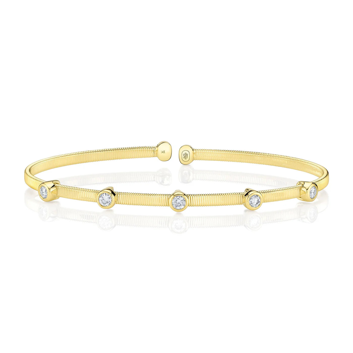 0.32CT DIAMOND BEZEL BANGLE