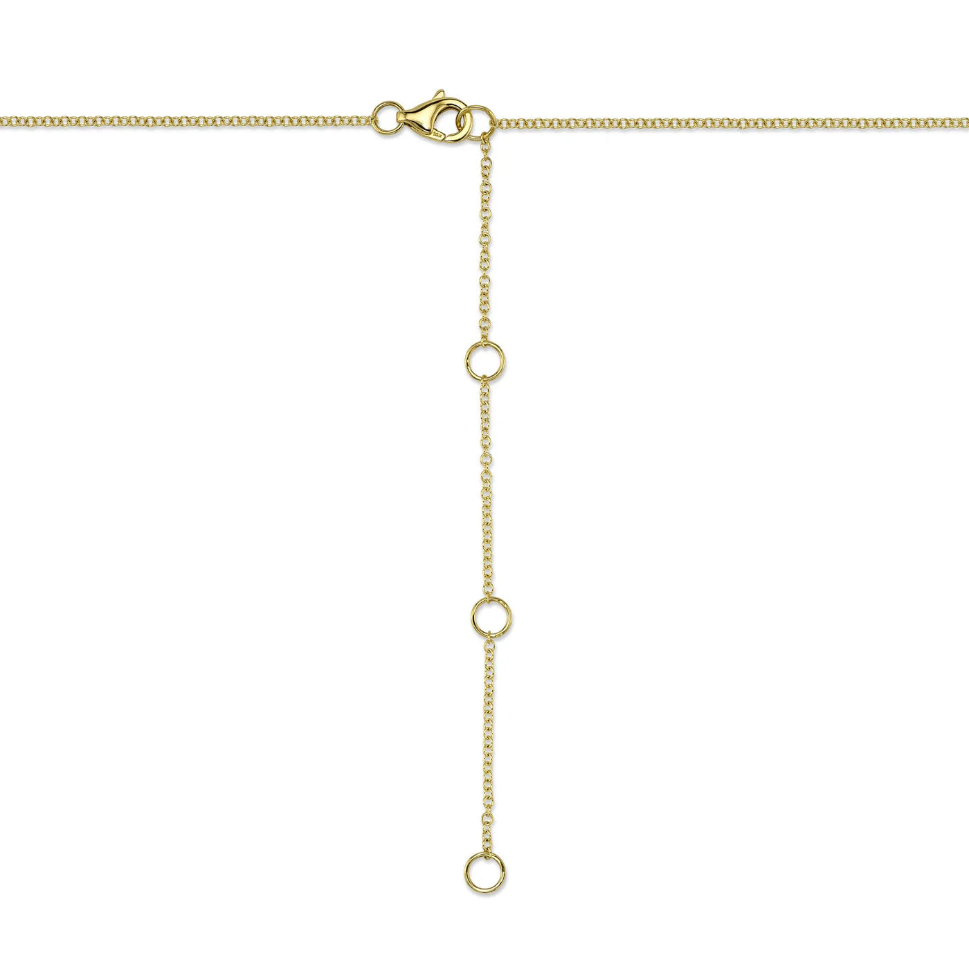 0.46CT DIAMOND BEZEL NECKLACE