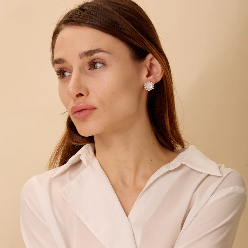 Moon Quartz Earrings
