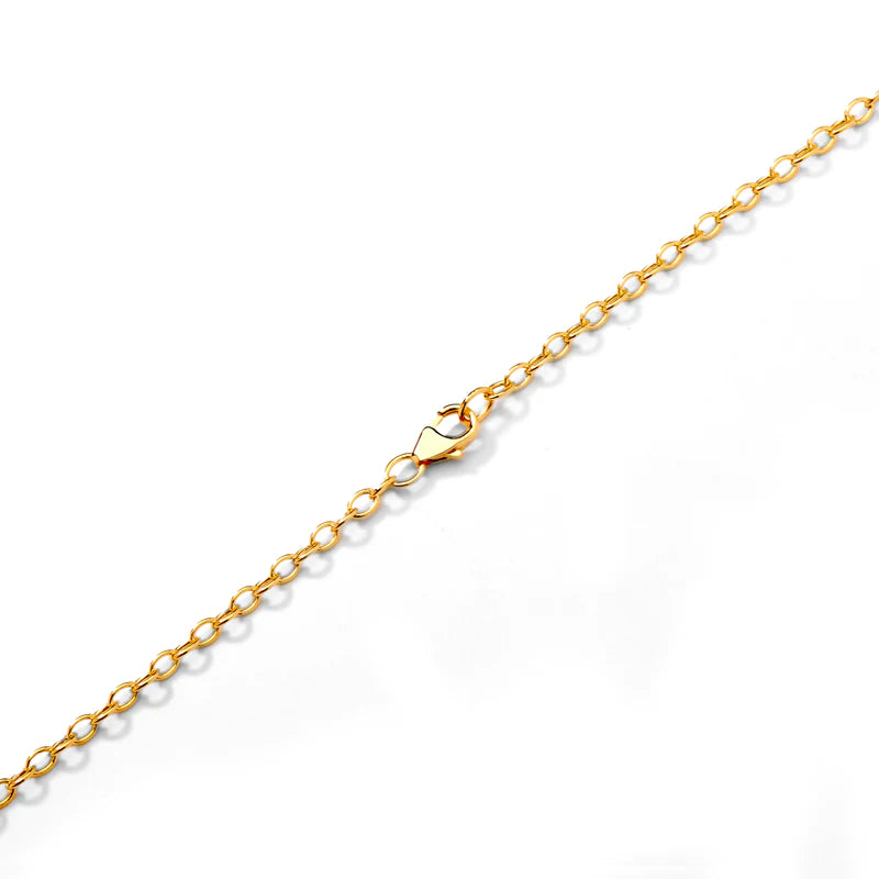 18 Karat Yellow Gold Small Link Chain