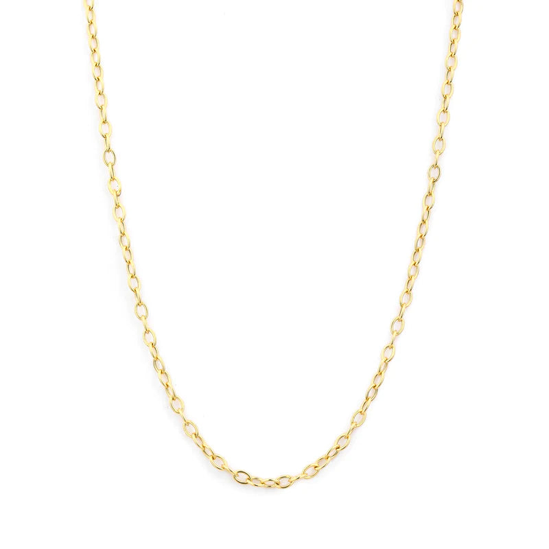 18 Karat Yellow Gold Small Link Chain
