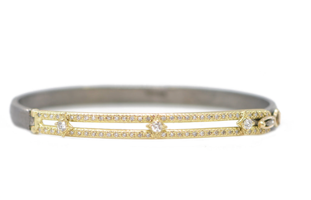 Gold Crivelli Huggie Bracelet