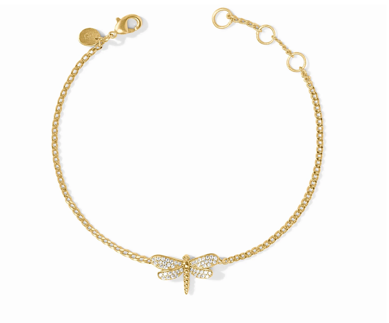 Dragonfly Pave Delicate Bracelet