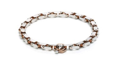 Baraka White & Rose Gold Bracelet