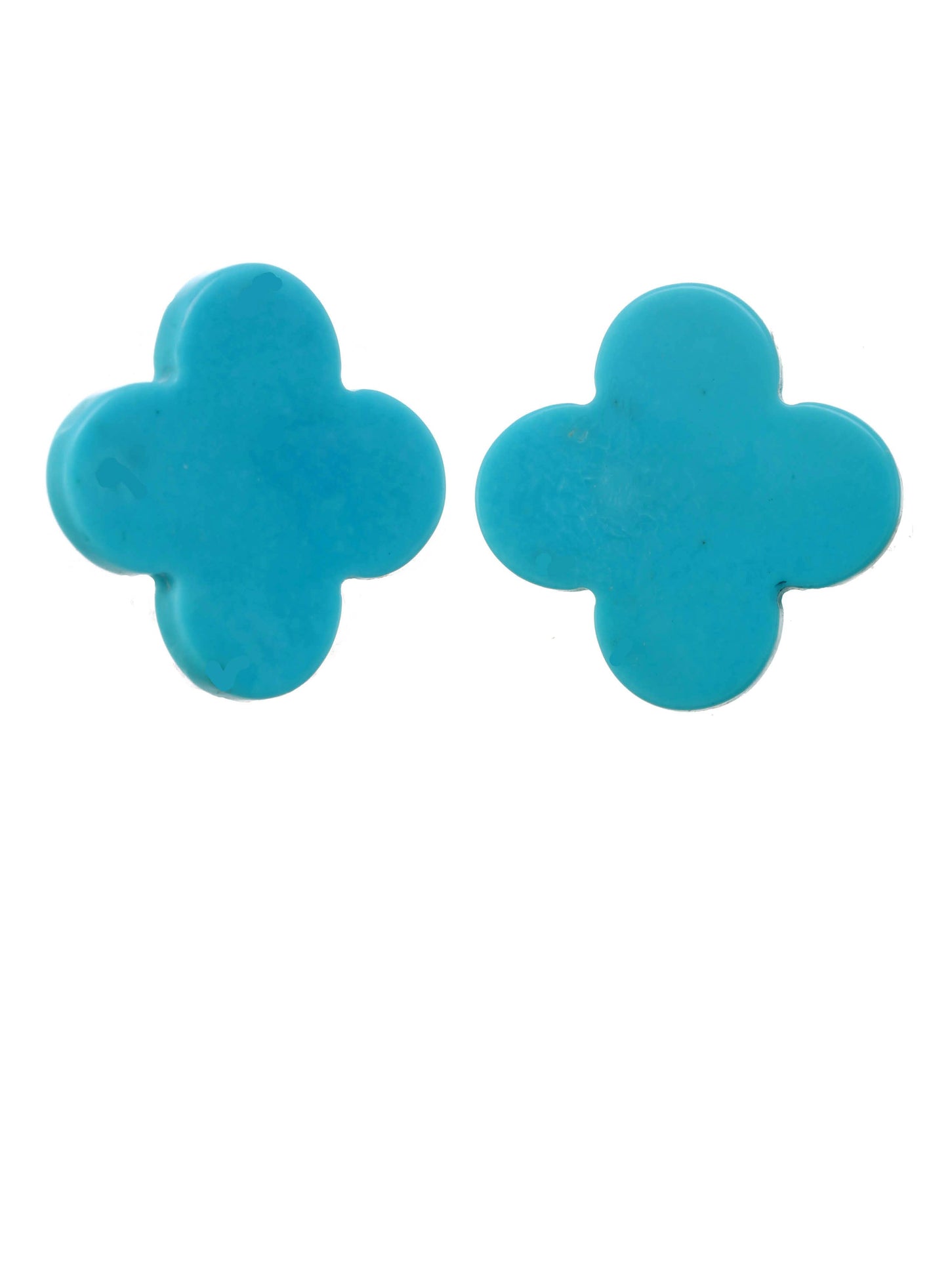 Turquoise Clover Post Earring
