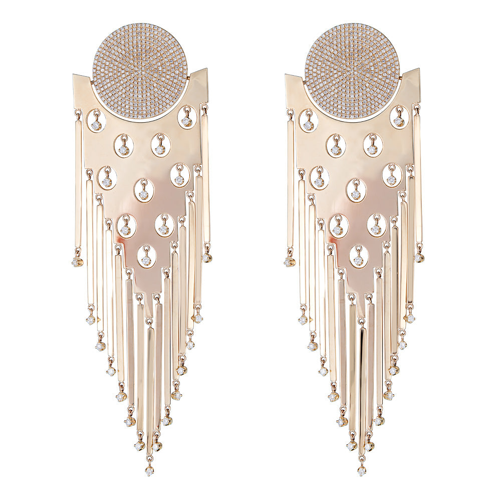 Gold Disk Earrings