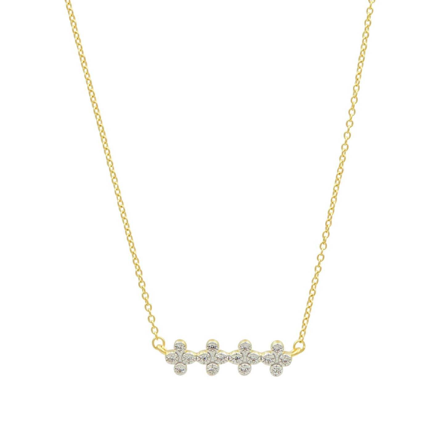 Clover Bar Pendant Necklace