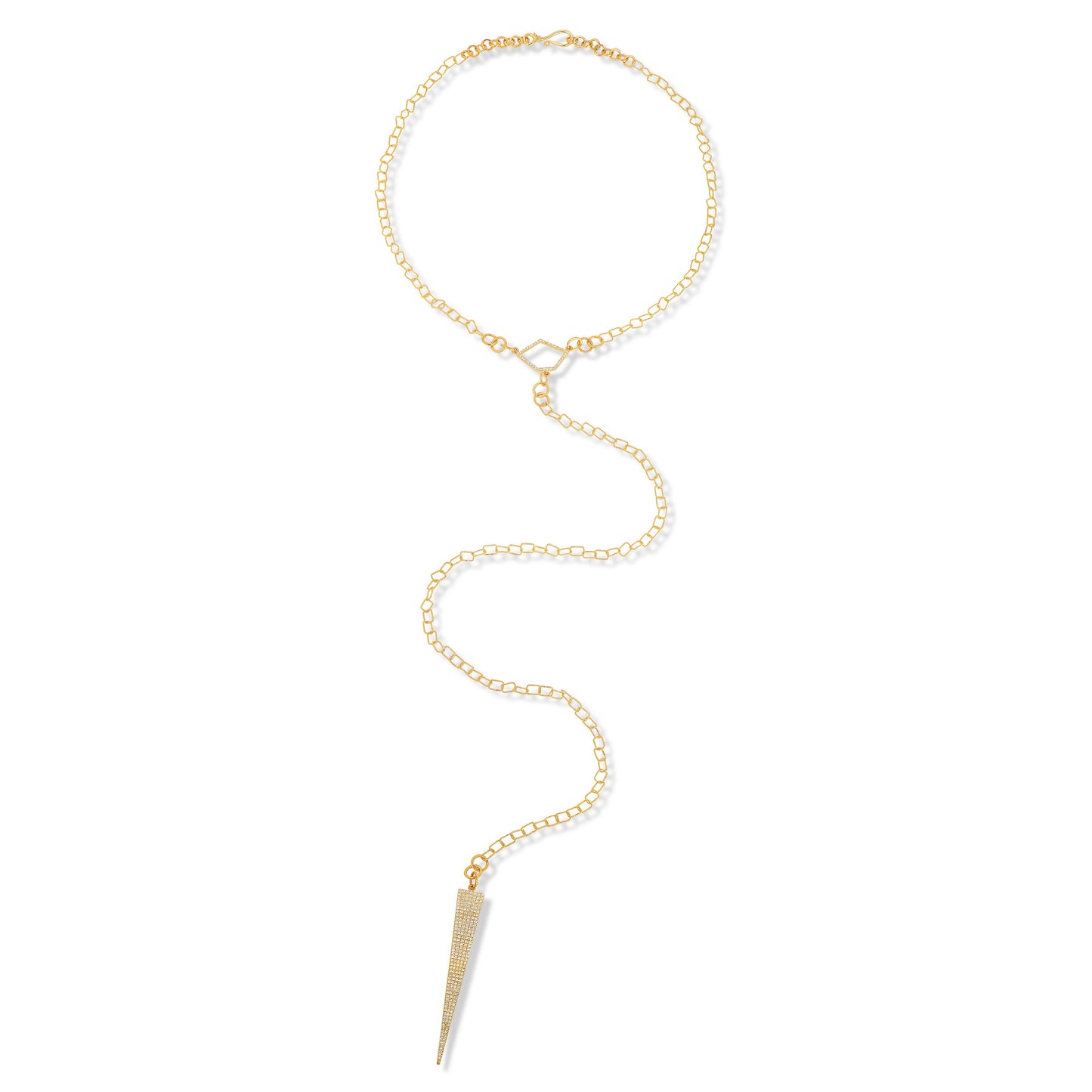 Gold Chain Triangle Necklace
