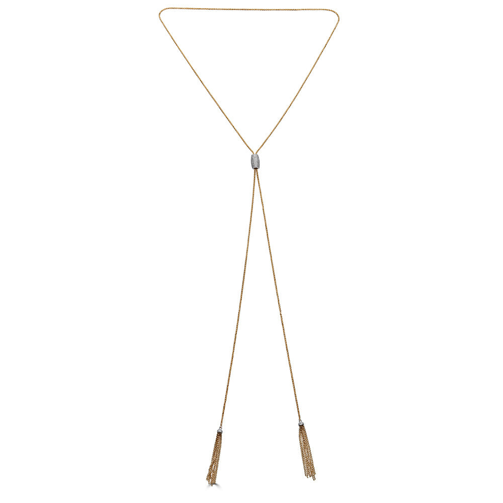 Diamond Bolo Necklace