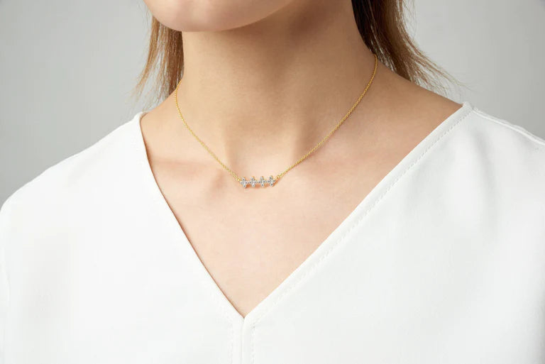 Clover Bar Pendant Necklace