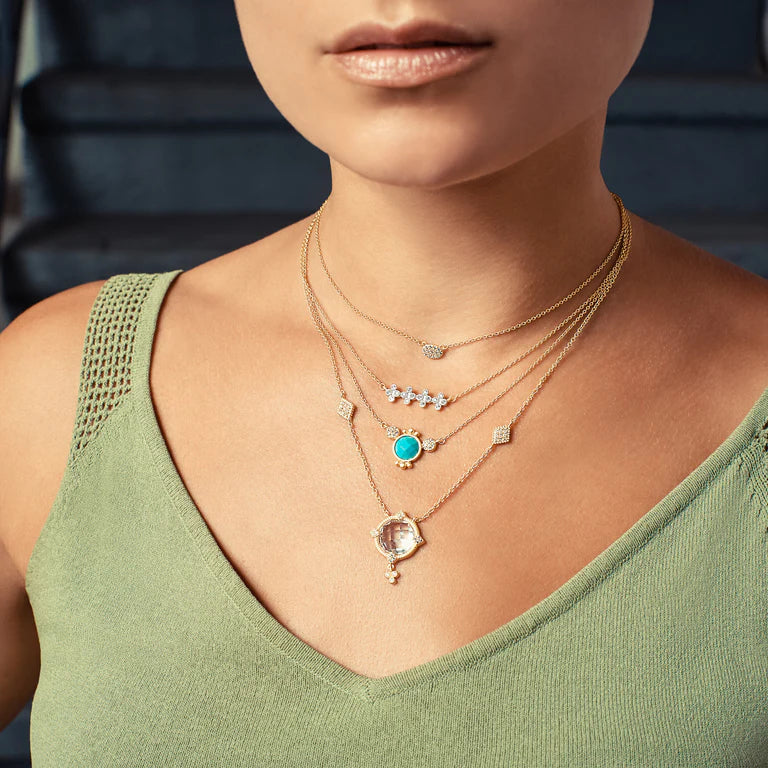Clover Bar Pendant Necklace