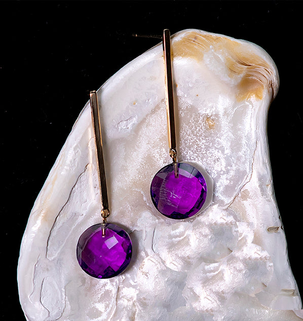 Amethyst earrings