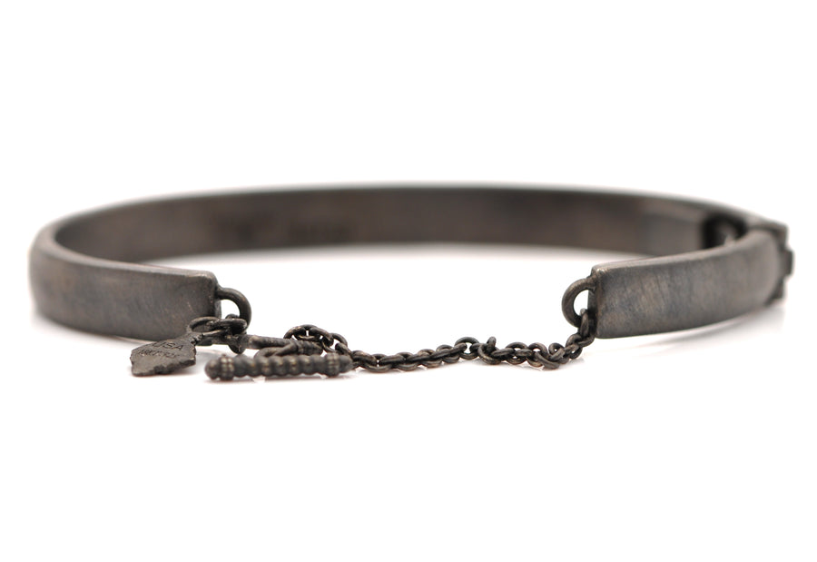 Gold Bar and Crivelli Kick Cuff Bracelet