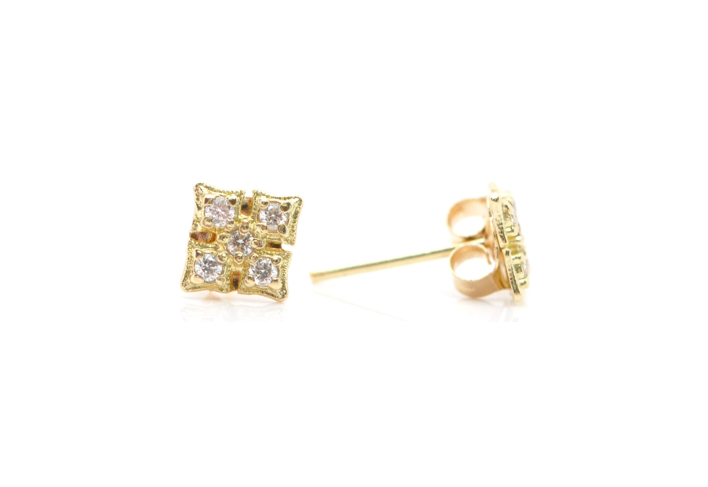 Crivelli Cross Stud Earrings