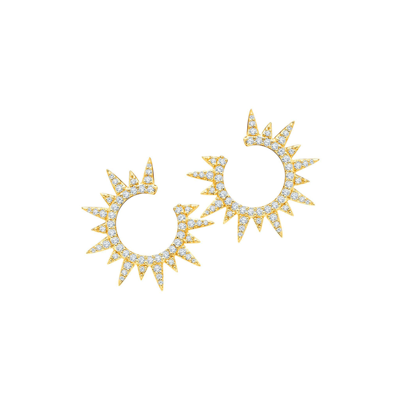 Yellow Starburst Earrings