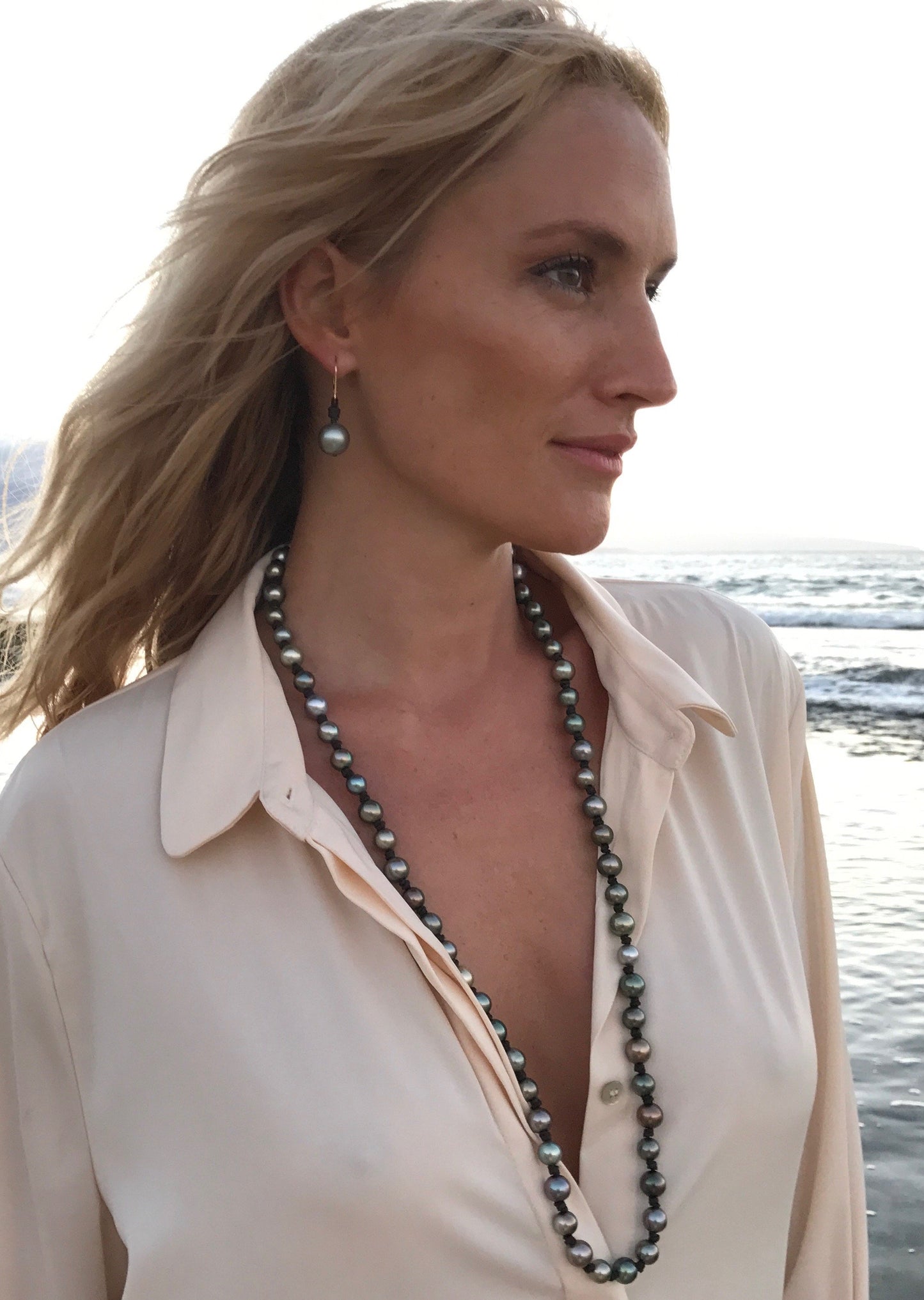Deluxe Tahitian Drop Earrings