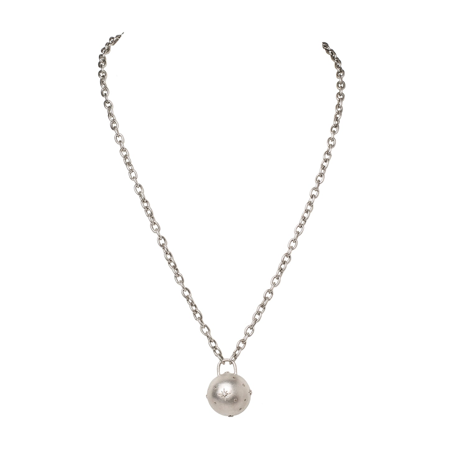 Silver Constellation Bead Pendant