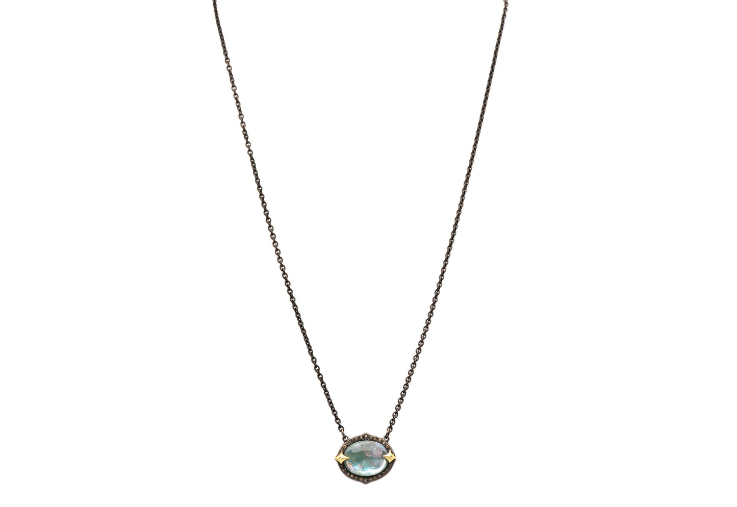 16.5" Peruvian Opal Pendant Necklace