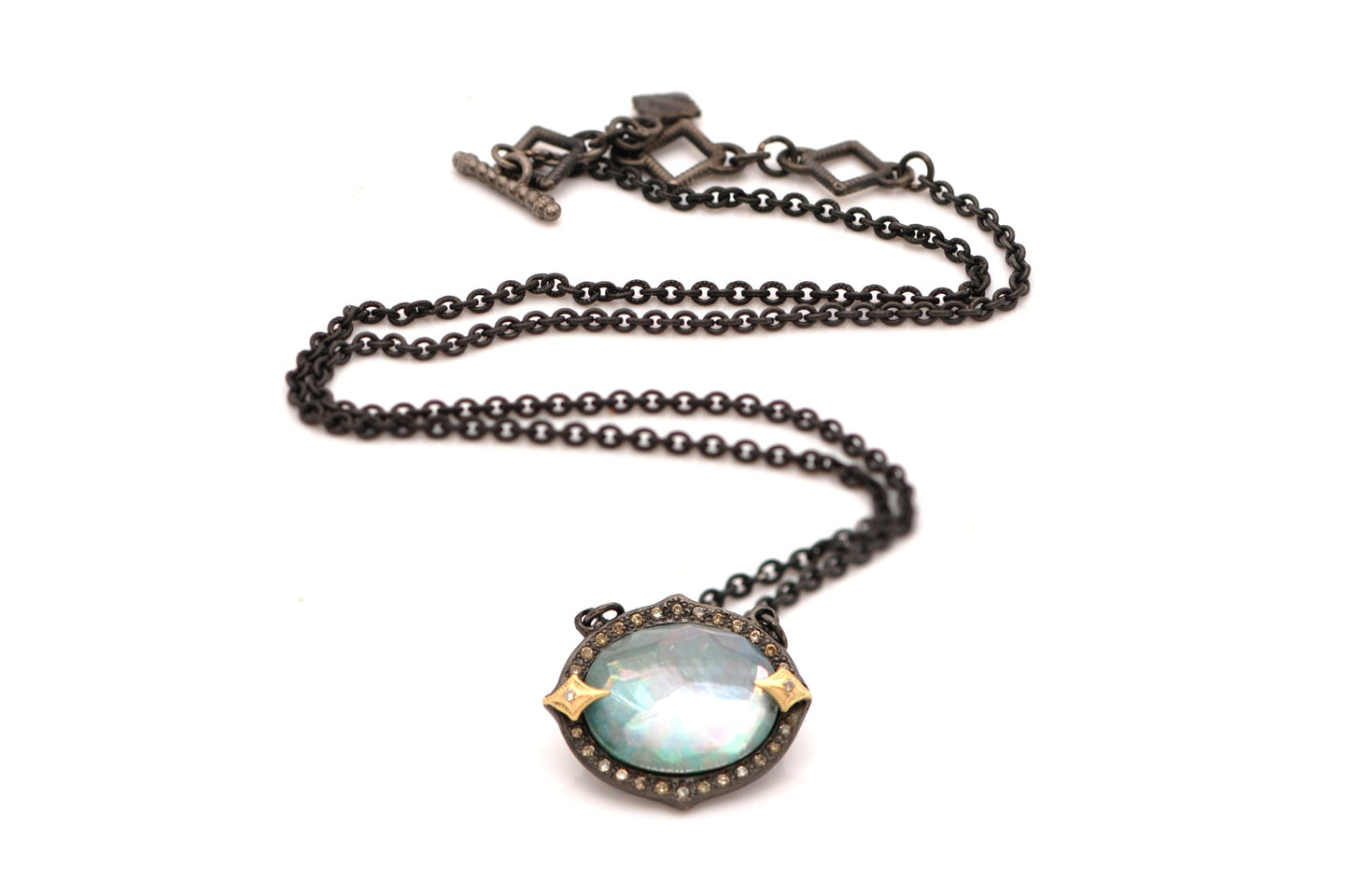 16.5" Peruvian Opal Pendant Necklace