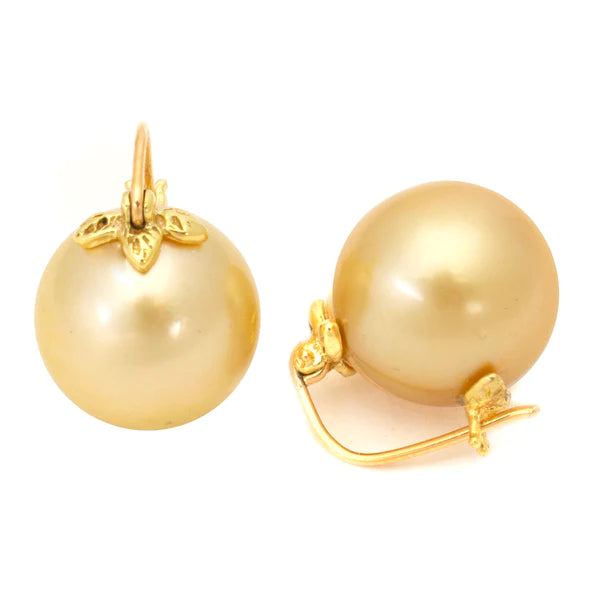 GOLDEN PEARL EARRINGS