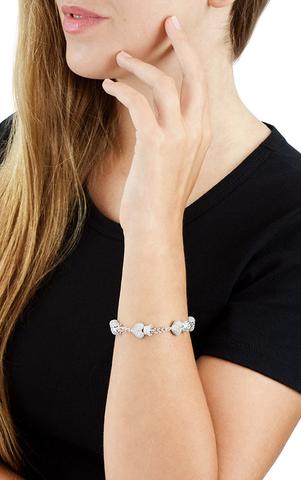 Pave white CZ .925 sterling silver Hearts measure Height: 2/3'' Width: 1/3'' Depth: 1/4'' Handmade In USA