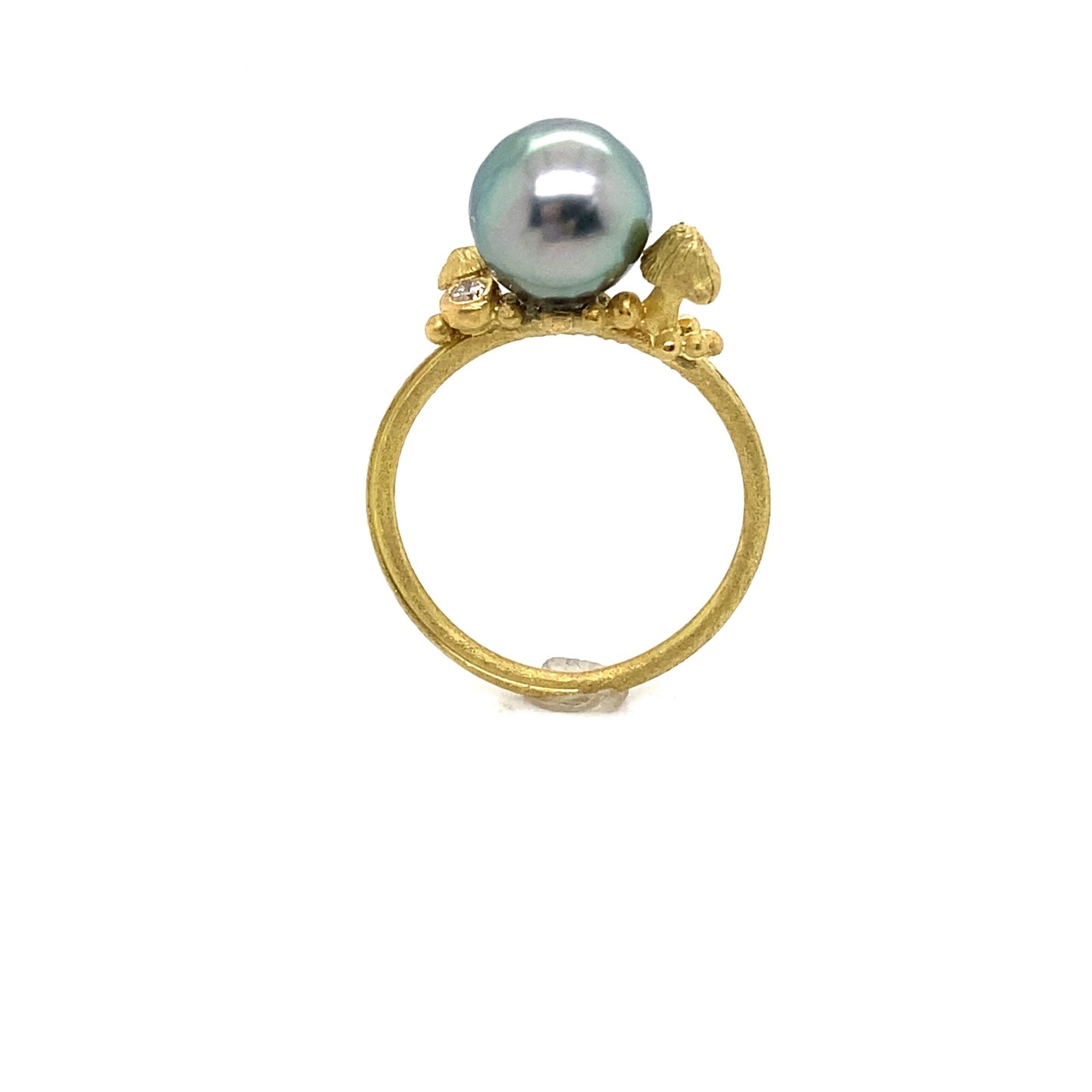 Turquoise Tahiti Pearl 18K Gold Ring