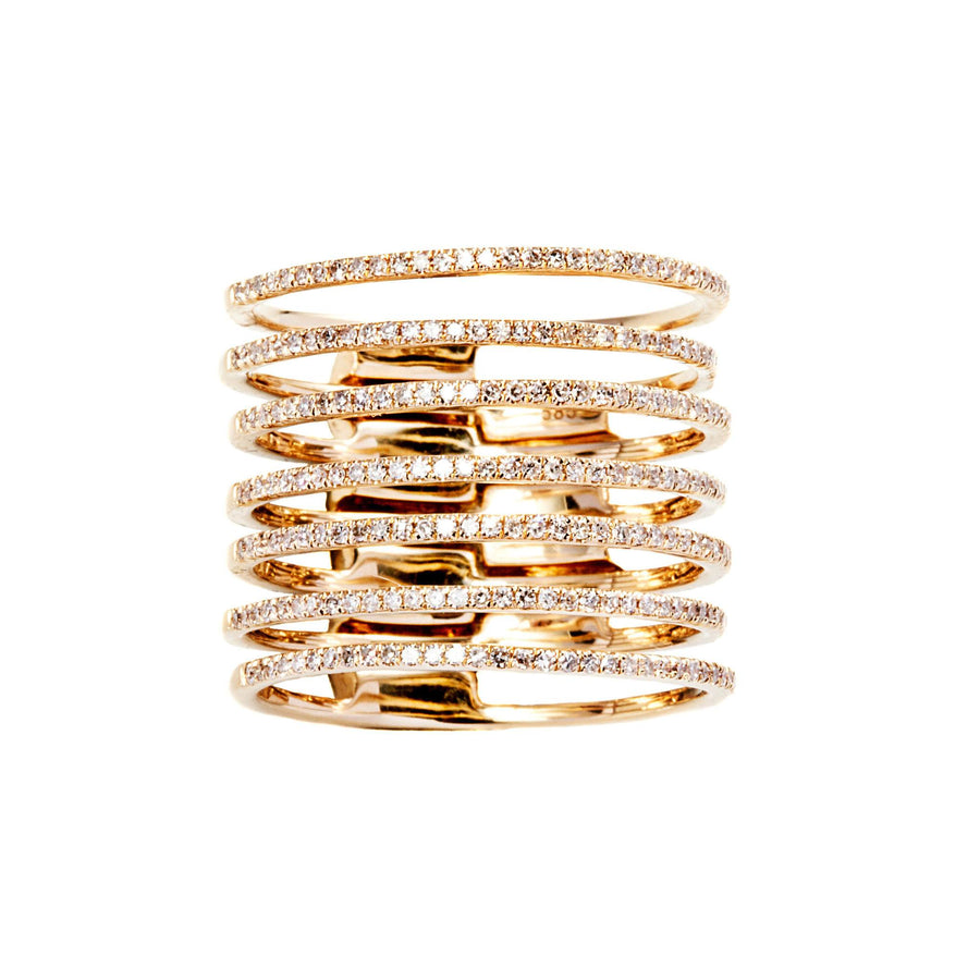 Mega Band Ring in Yellow