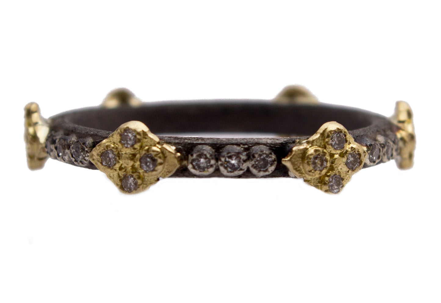 18K Yellow Gold Crivelli Stack Brand Ring