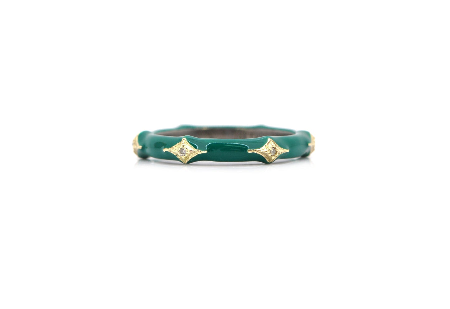 Enamel Crivelli Stack Band Ring
