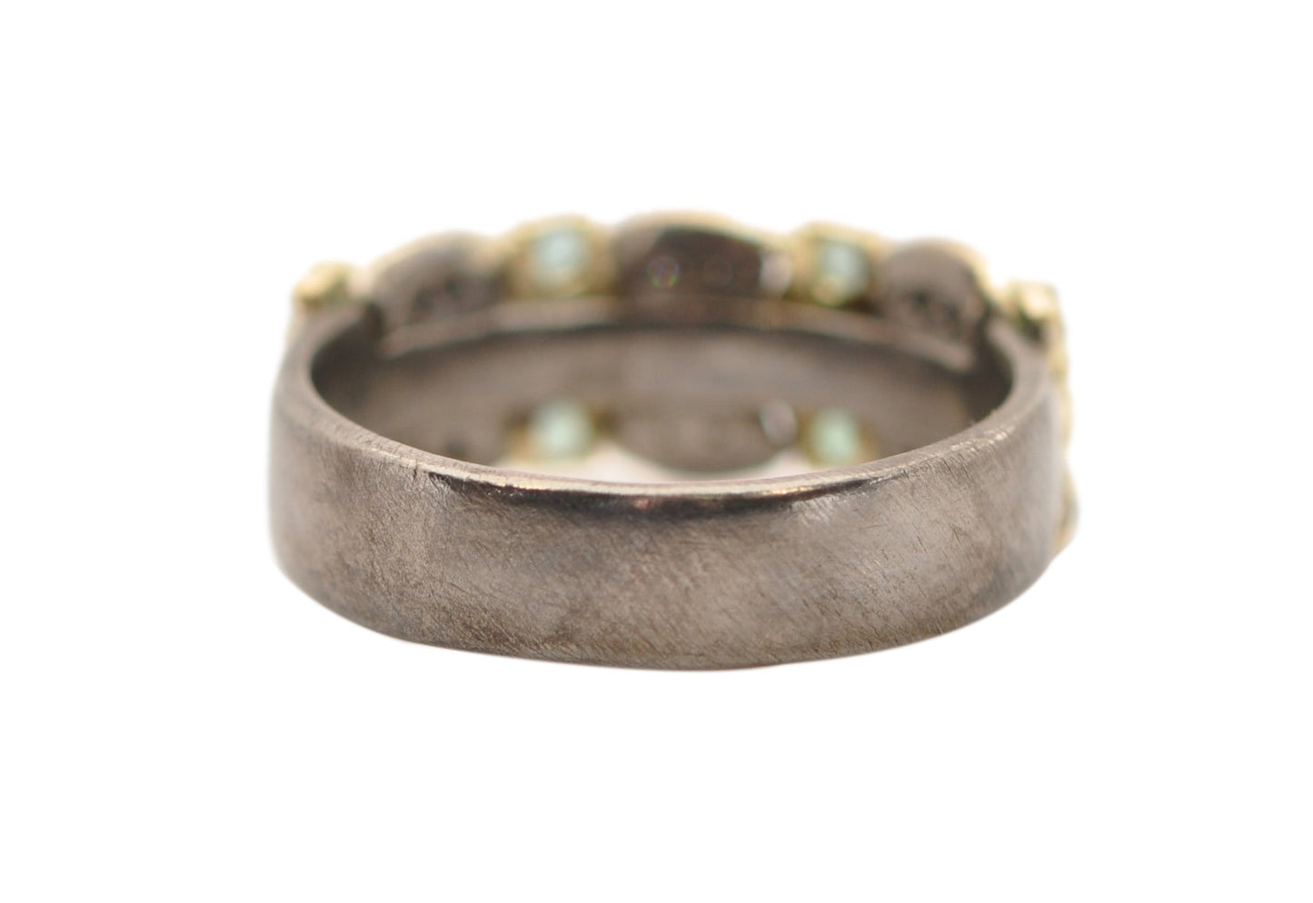 Tourmaline and Diamond Scalloped Ring