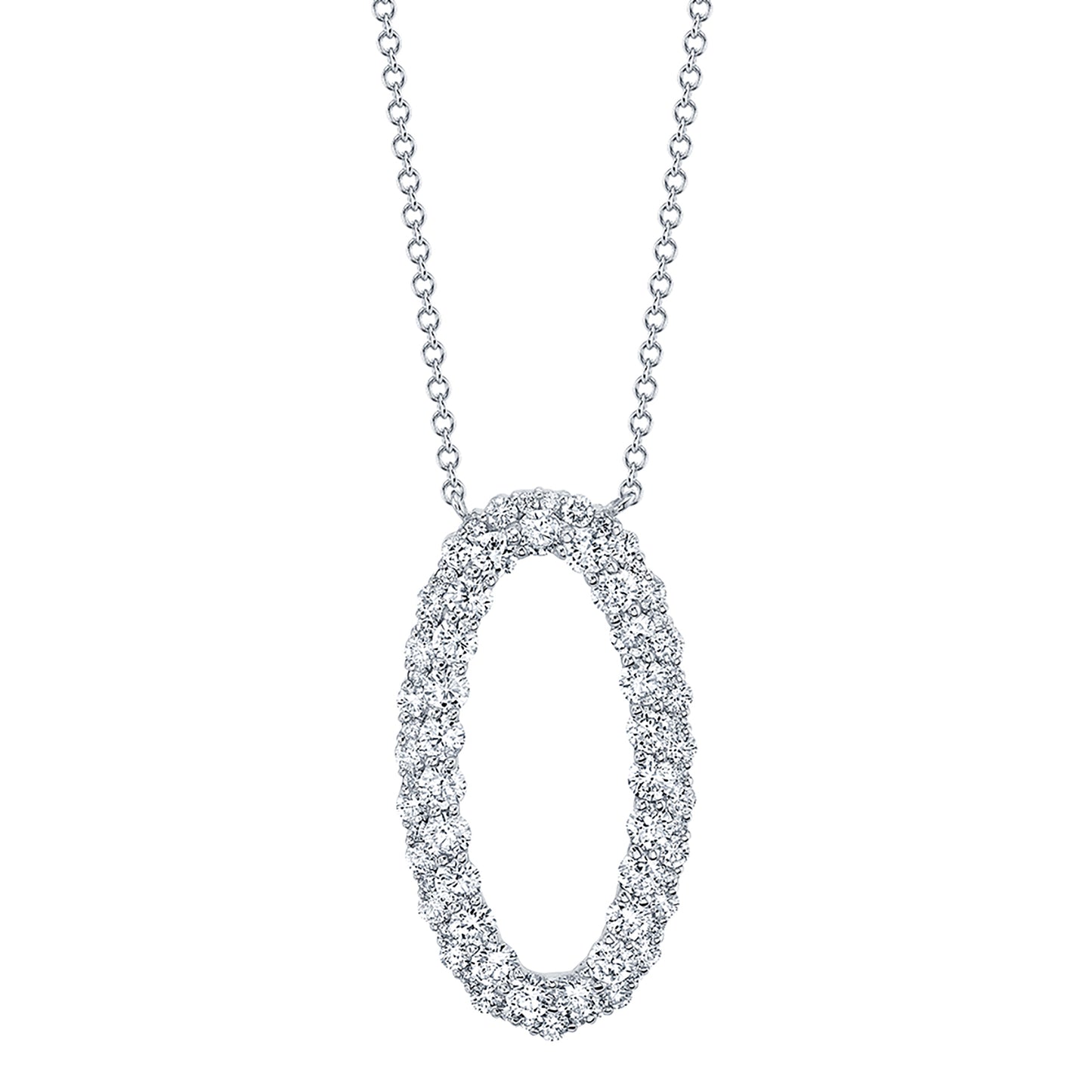 Diamond Oval Necklace