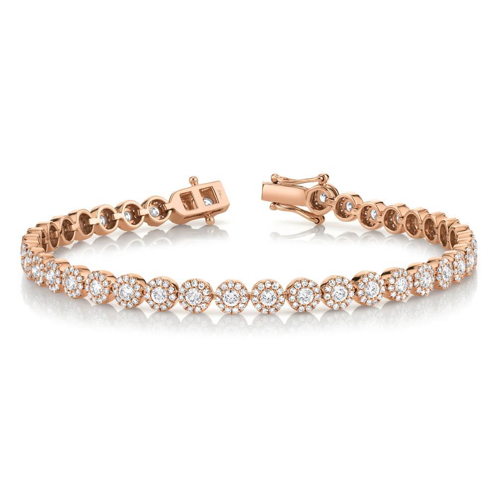 3.03CT 14K W/G diamond lady's bracelet All of our designs are handmade and slight variations may exist. All Shy Creation items are hand set and all stones are natural and hand-picked. Each piece is unique and you can expect slight variations in the shade, hue, and tint of the color stones.