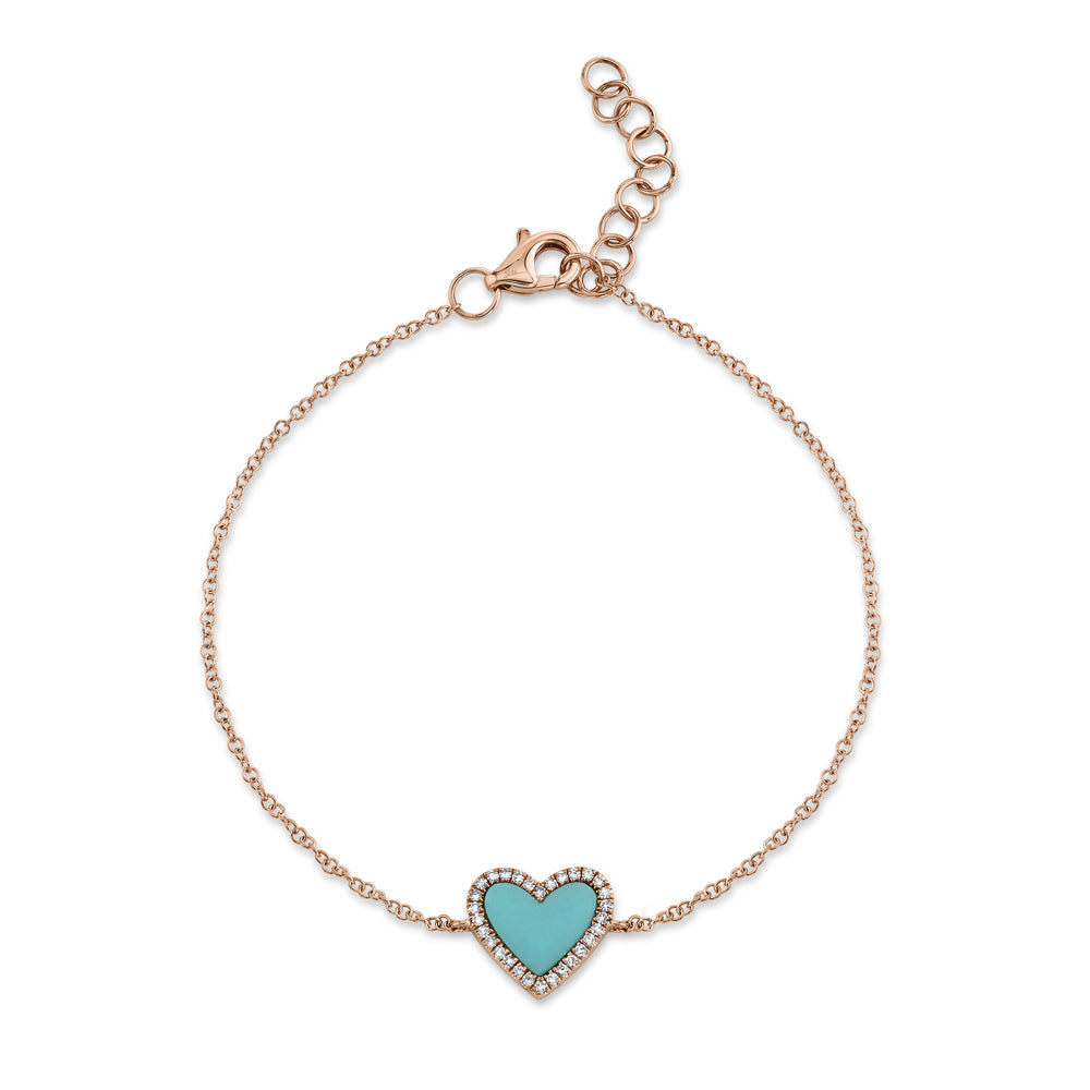 Turquoise Heart Bracelet
