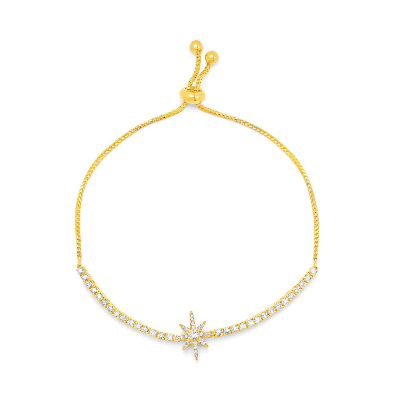 Starburst Bolo Bracelet in Yellow