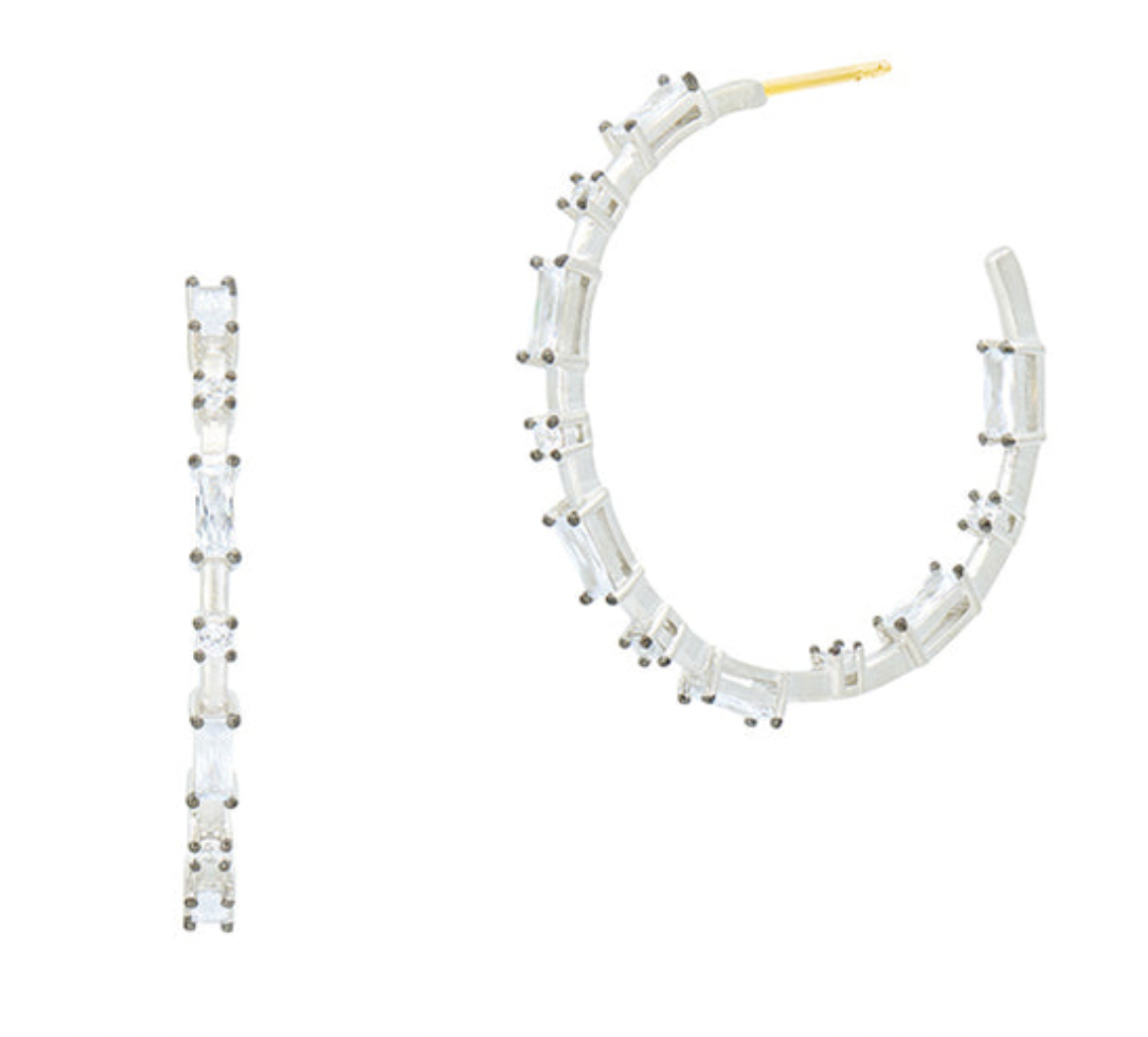 INDUSTRIAL FINISH Cobblestone Hoop Earrings