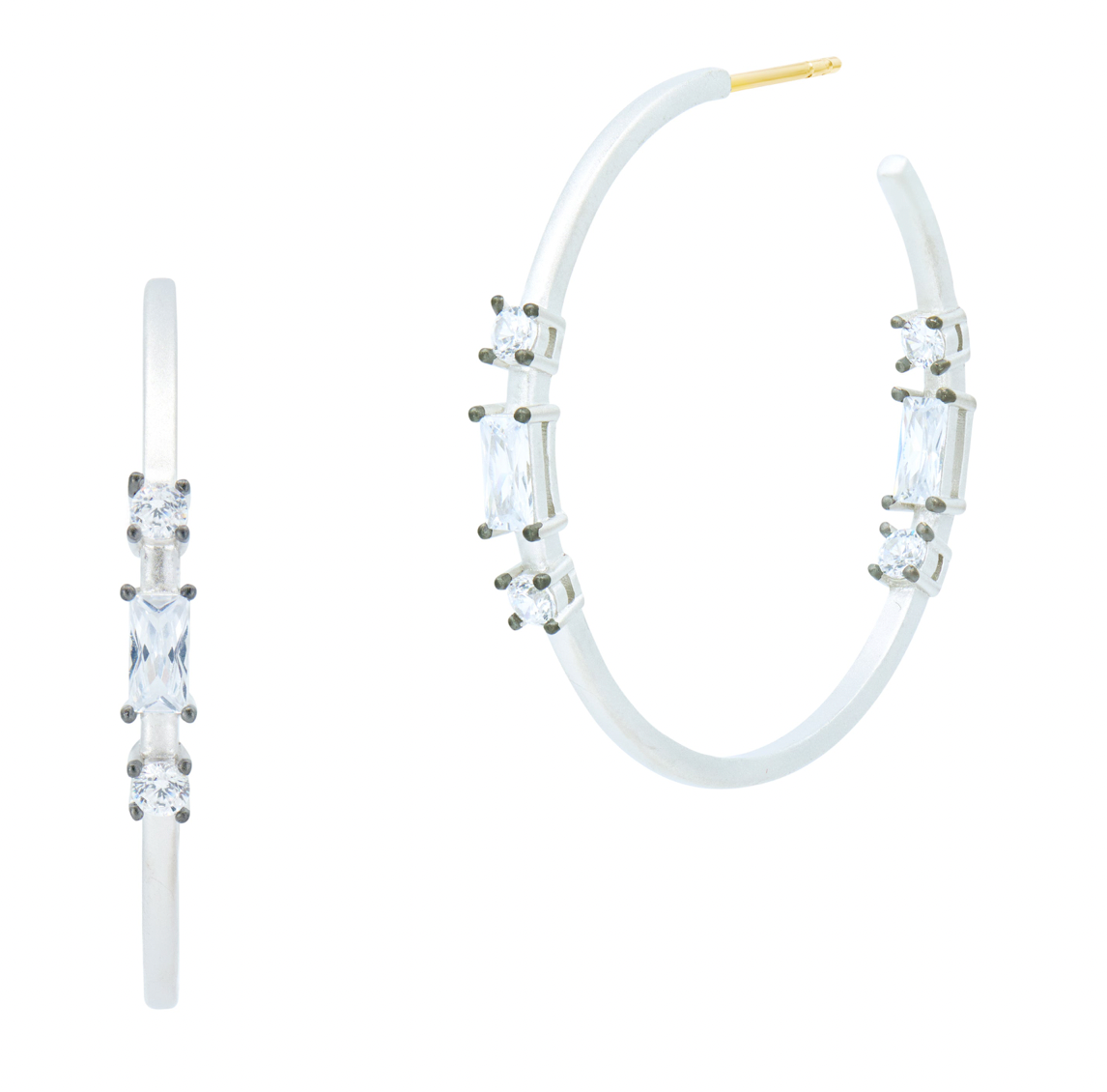 INDUSTRIAL FINISH Touch of Brooklyn Hoop Earrings