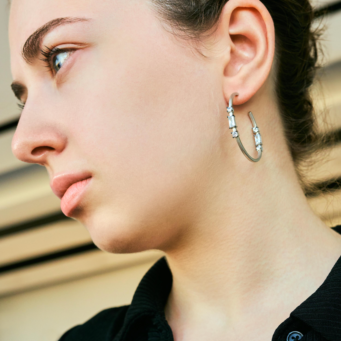 INDUSTRIAL FINISH Touch of Brooklyn Hoop Earrings