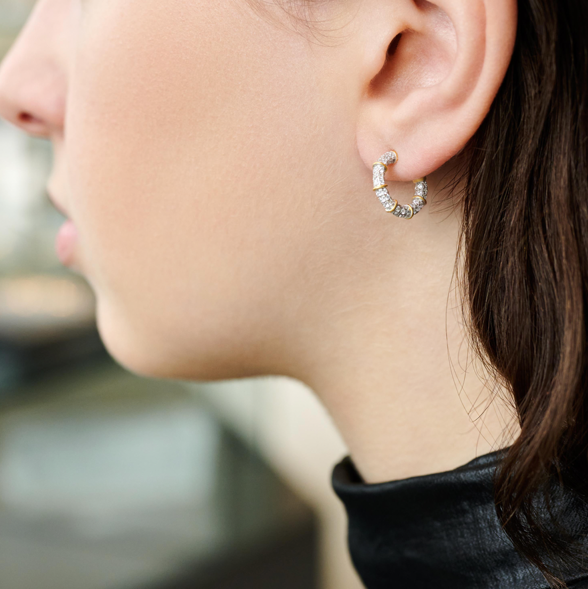 BROOKLYN COAST Sparkling Coast Mini Hoop Earrings