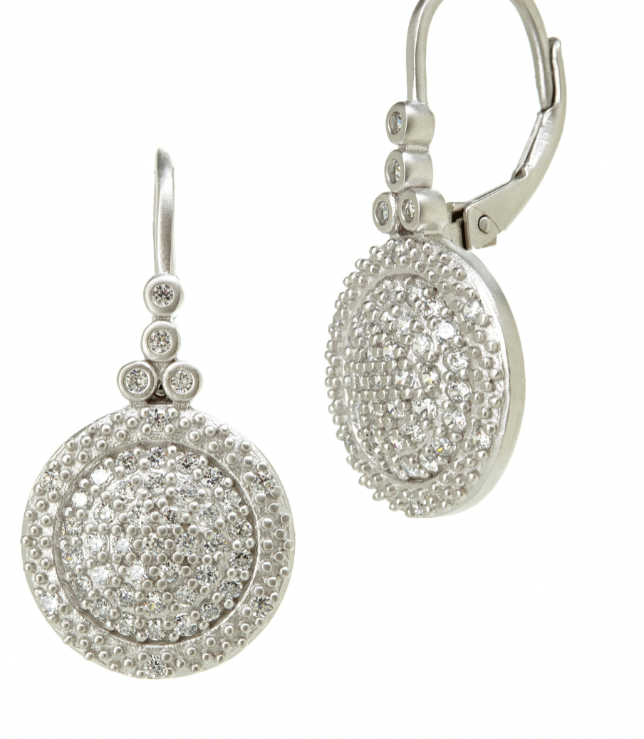 Small Times Square Lever Back Earring