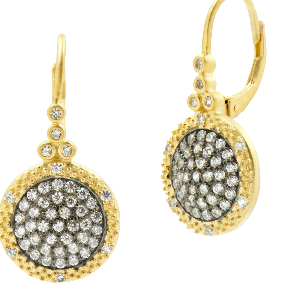 Small Times Square Lever Back Earring
