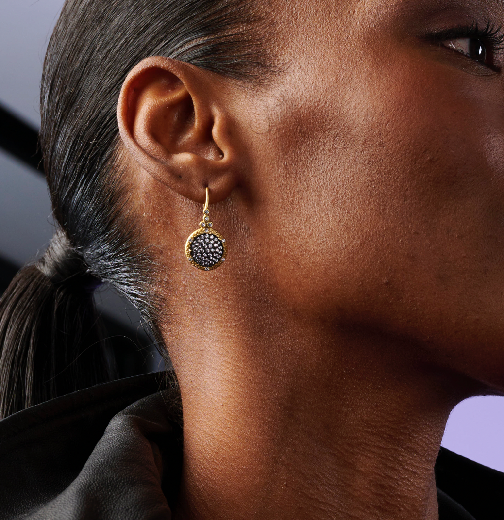 Small Times Square Lever Back Earring