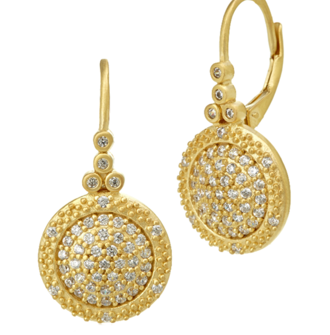 Small Times Square Lever Back Earring