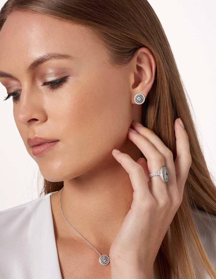 SIGNATURE Nautical Button Stud Earrings