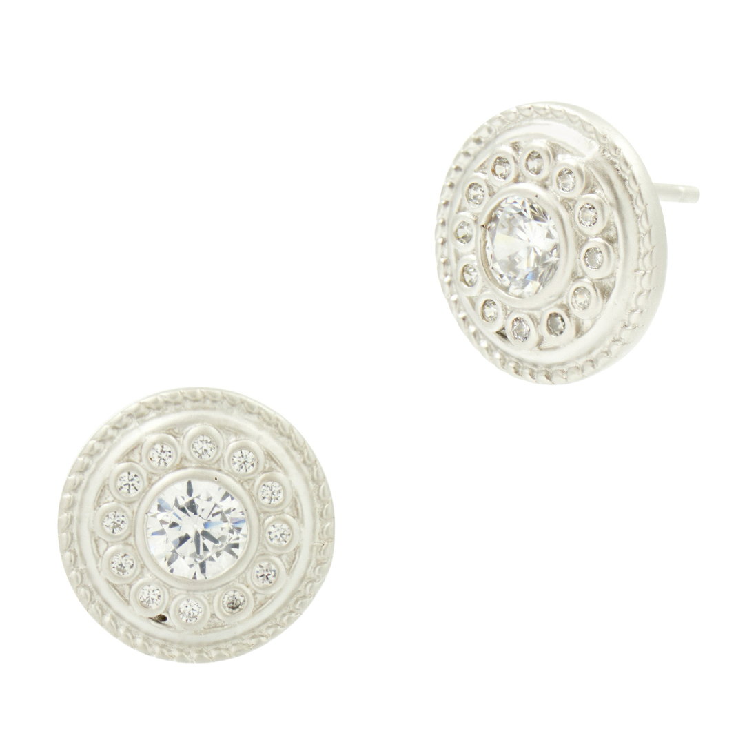 SIGNATURE Nautical Button Stud Earrings