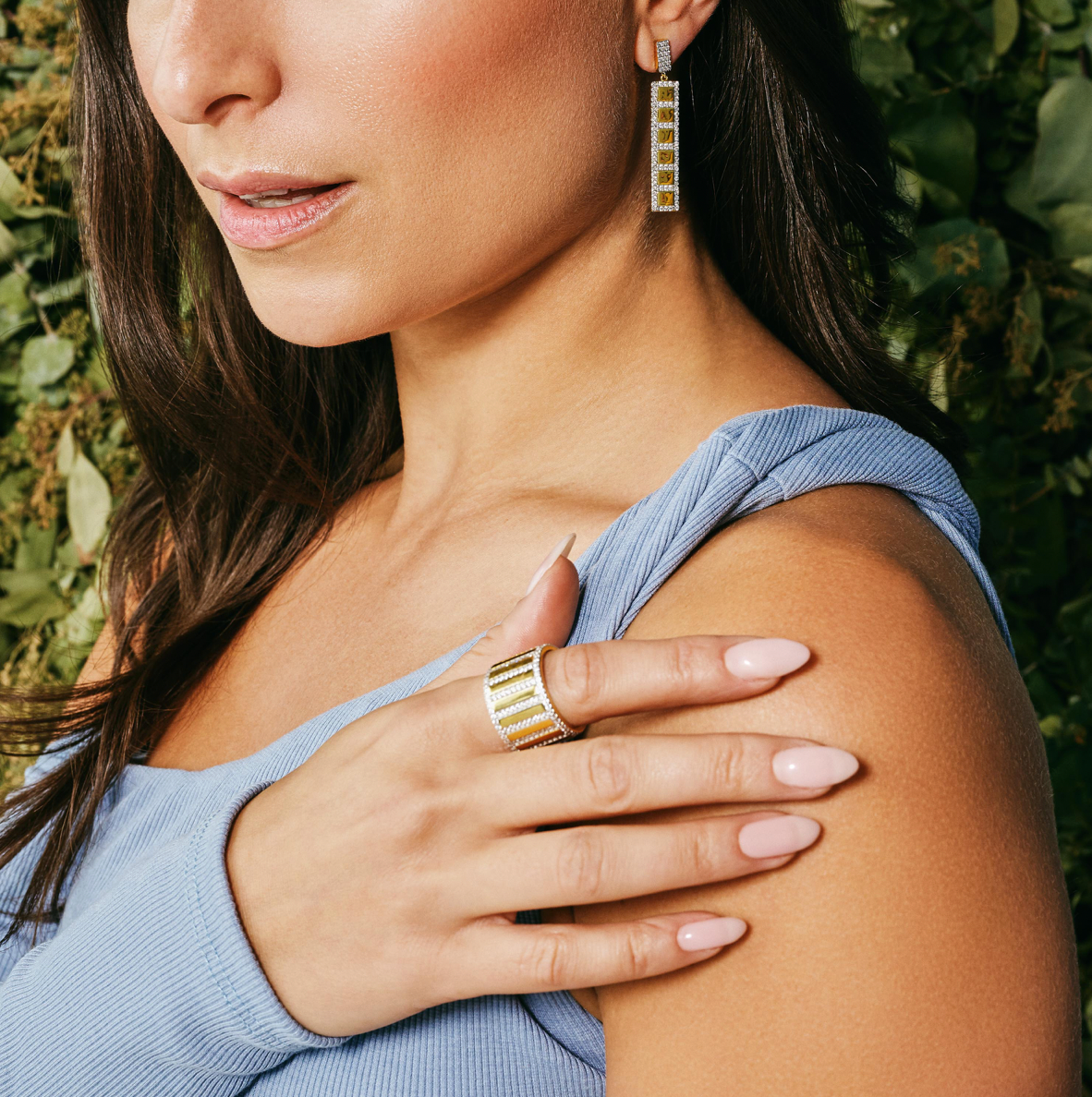 RADIANCE Illuminating Rectangular Earring