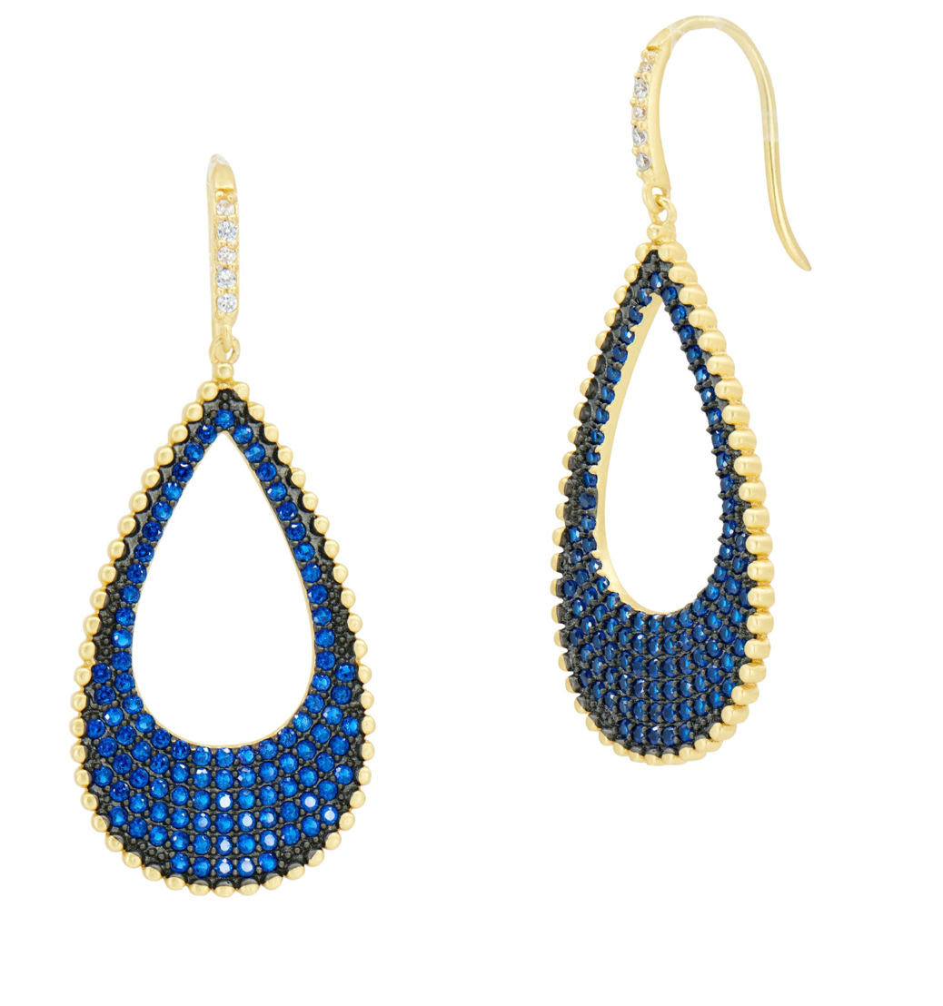 MIDNIGHT Pavé Teardrop Hook Earring